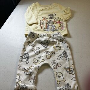 Disney Baby Winnie The Pooh 2 Piece  Set Body Jacket & Pants - 0/3M